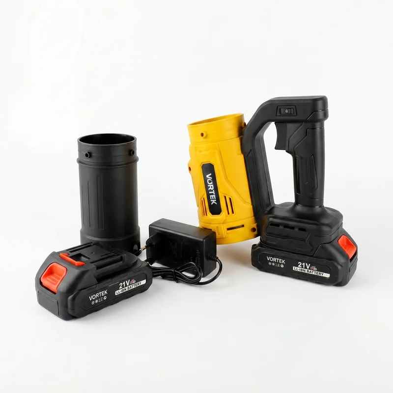 Cordless Blower, 16.8–21 V, Three-Nozzle Set, view 2